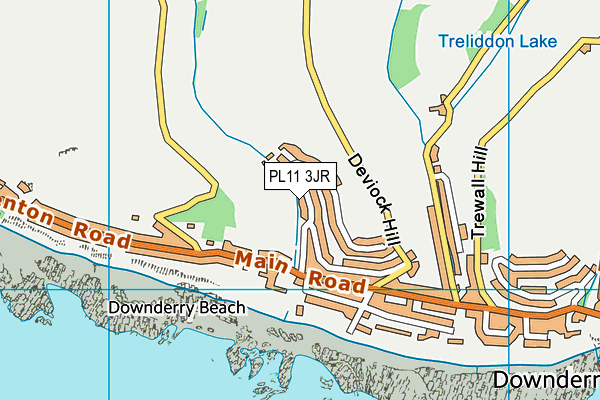 PL11 3JR map - OS VectorMap District (Ordnance Survey)