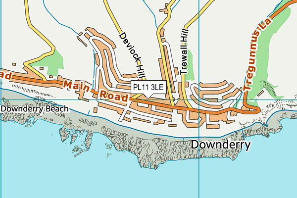 PL11 3LE map - OS VectorMap District (Ordnance Survey)