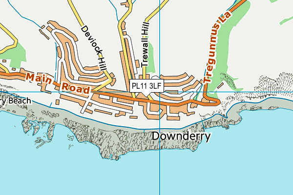 St Nicolas' CofE VA School, Downderry map (PL11 3LF) - OS VectorMap District (Ordnance Survey)