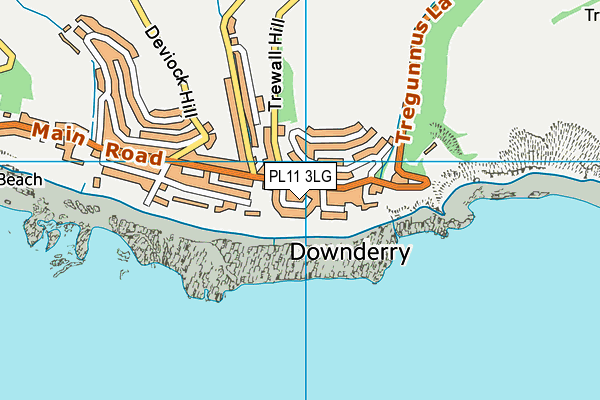 PL11 3LG map - OS VectorMap District (Ordnance Survey)