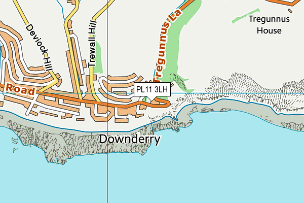 PL11 3LH map - OS VectorMap District (Ordnance Survey)