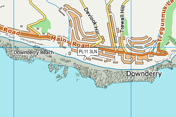 PL11 3LN map - OS VectorMap District (Ordnance Survey)