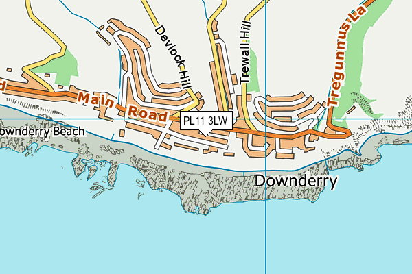 PL11 3LW map - OS VectorMap District (Ordnance Survey)