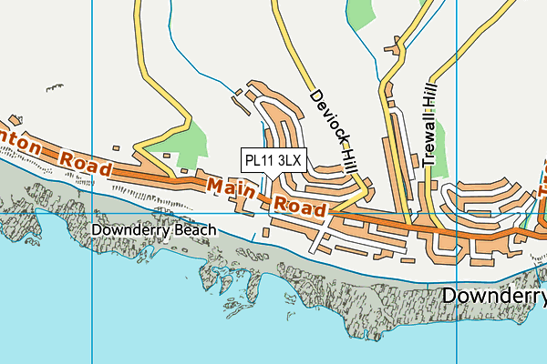 PL11 3LX map - OS VectorMap District (Ordnance Survey)