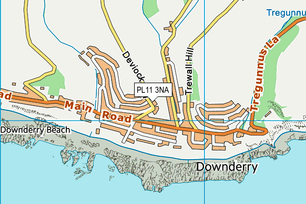 PL11 3NA map - OS VectorMap District (Ordnance Survey)