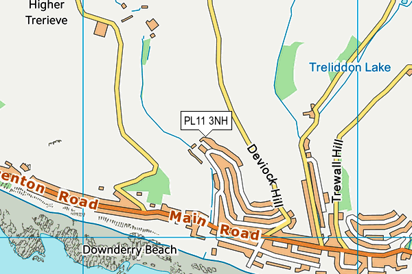 PL11 3NH map - OS VectorMap District (Ordnance Survey)