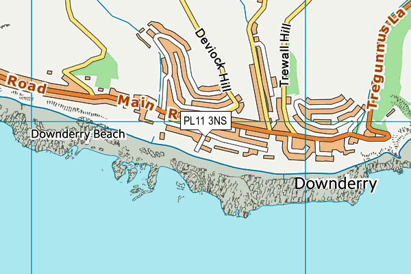 PL11 3NS map - OS VectorMap District (Ordnance Survey)