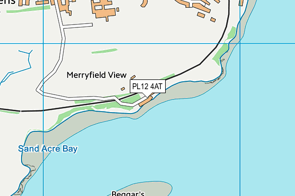 PL12 4AT map - OS VectorMap District (Ordnance Survey)