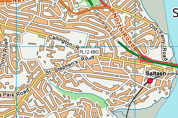 PL12 4BG map - OS VectorMap District (Ordnance Survey)