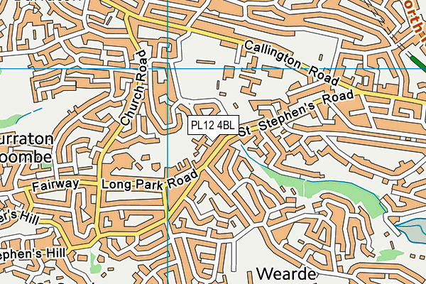 PL12 4BL map - OS VectorMap District (Ordnance Survey)