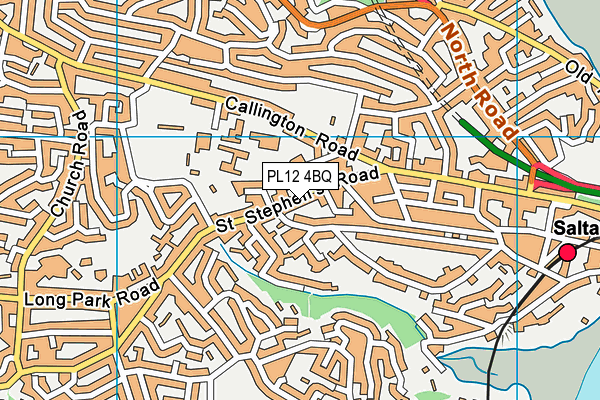 PL12 4BQ map - OS VectorMap District (Ordnance Survey)