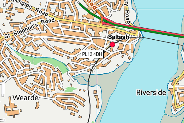 PL12 4DH map - OS VectorMap District (Ordnance Survey)