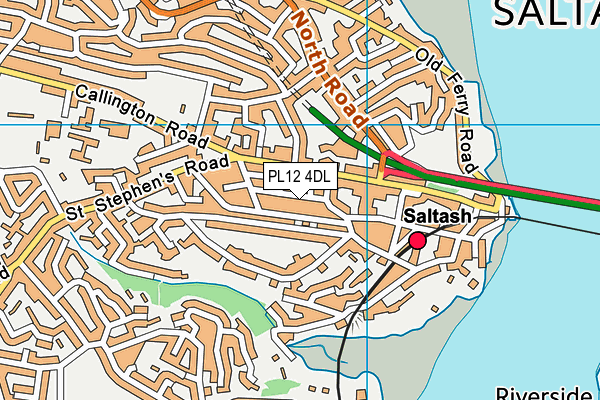 PL12 4DL map - OS VectorMap District (Ordnance Survey)