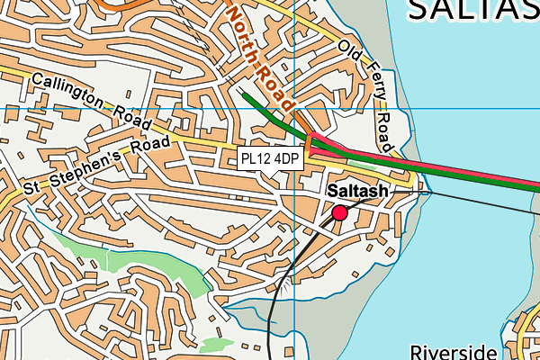 PL12 4DP map - OS VectorMap District (Ordnance Survey)