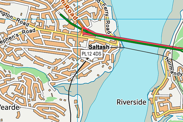 PL12 4DS map - OS VectorMap District (Ordnance Survey)