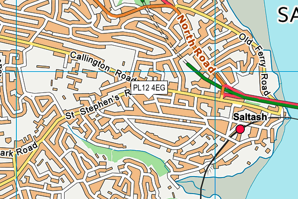 PL12 4EG map - OS VectorMap District (Ordnance Survey)