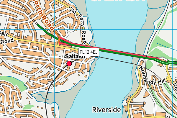 PL12 4EJ map - OS VectorMap District (Ordnance Survey)