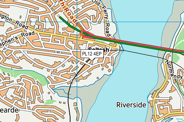 PL12 4EP map - OS VectorMap District (Ordnance Survey)