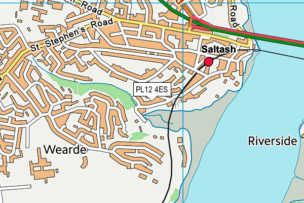 PL12 4ES map - OS VectorMap District (Ordnance Survey)