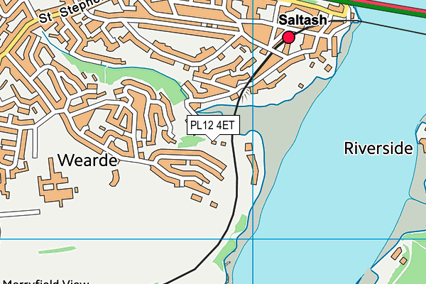 PL12 4ET map - OS VectorMap District (Ordnance Survey)