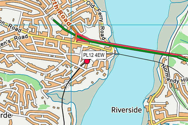 PL12 4EW map - OS VectorMap District (Ordnance Survey)