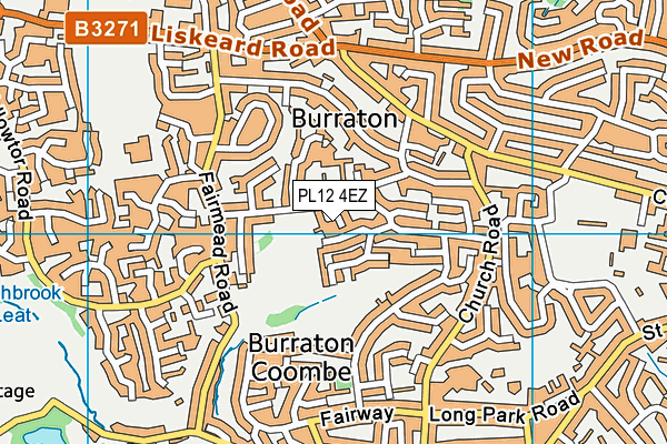 PL12 4EZ map - OS VectorMap District (Ordnance Survey)