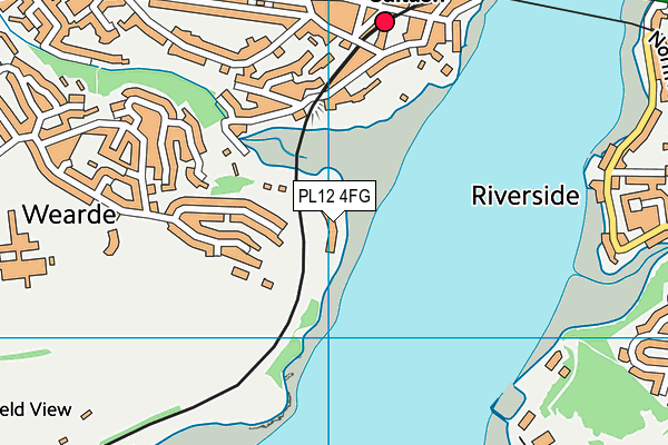 PL12 4FG map - OS VectorMap District (Ordnance Survey)