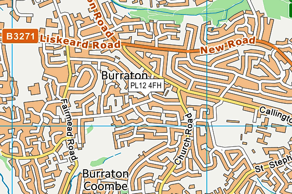 PL12 4FH map - OS VectorMap District (Ordnance Survey)