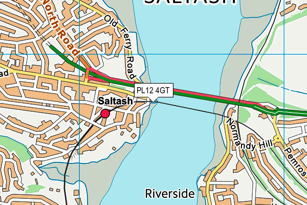 PL12 4GT map - OS VectorMap District (Ordnance Survey)