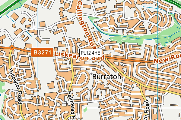 PL12 4HE map - OS VectorMap District (Ordnance Survey)