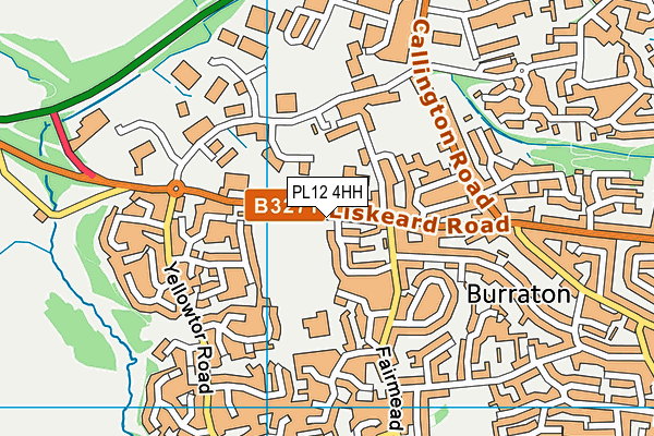 PL12 4HH map - OS VectorMap District (Ordnance Survey)