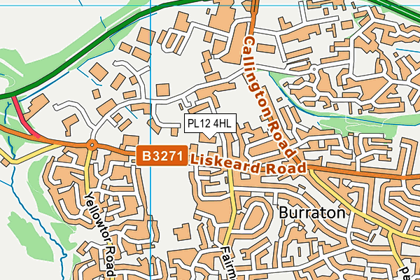 PL12 4HL map - OS VectorMap District (Ordnance Survey)