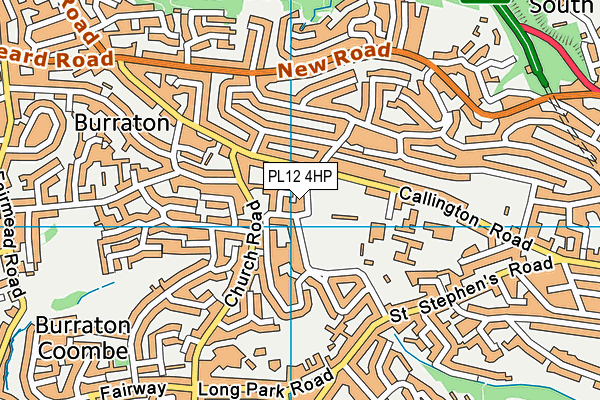 PL12 4HP map - OS VectorMap District (Ordnance Survey)