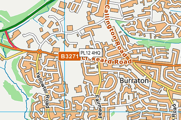 PL12 4HQ map - OS VectorMap District (Ordnance Survey)