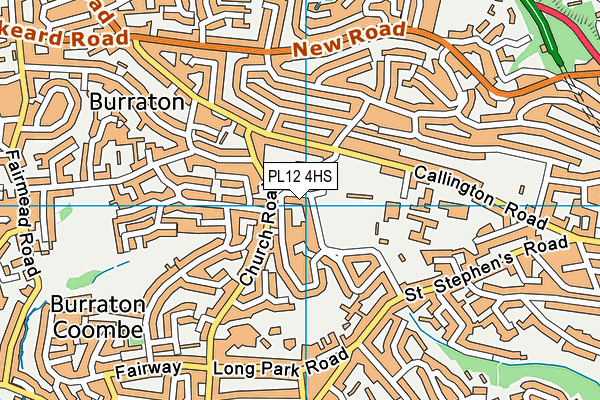 PL12 4HS map - OS VectorMap District (Ordnance Survey)
