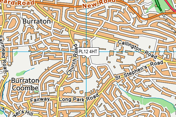 PL12 4HT map - OS VectorMap District (Ordnance Survey)