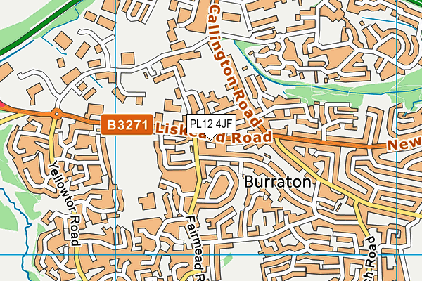 PL12 4JF map - OS VectorMap District (Ordnance Survey)