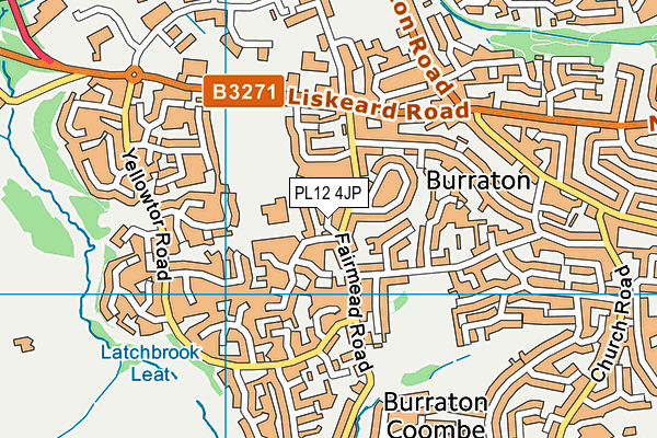 PL12 4JP map - OS VectorMap District (Ordnance Survey)