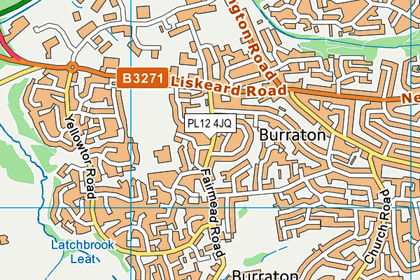 PL12 4JQ map - OS VectorMap District (Ordnance Survey)