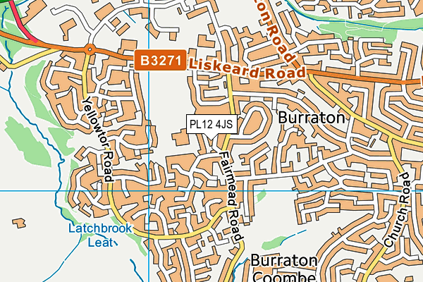 PL12 4JS map - OS VectorMap District (Ordnance Survey)