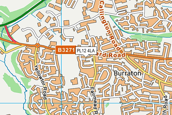 PL12 4LA map - OS VectorMap District (Ordnance Survey)