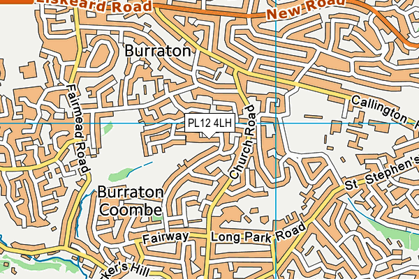PL12 4LH map - OS VectorMap District (Ordnance Survey)