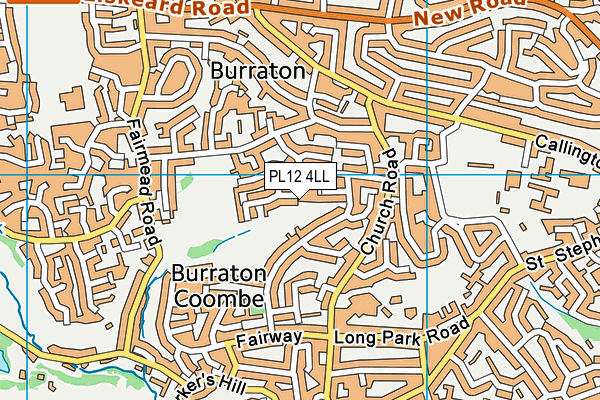 PL12 4LL map - OS VectorMap District (Ordnance Survey)