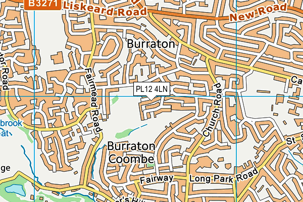 PL12 4LN map - OS VectorMap District (Ordnance Survey)