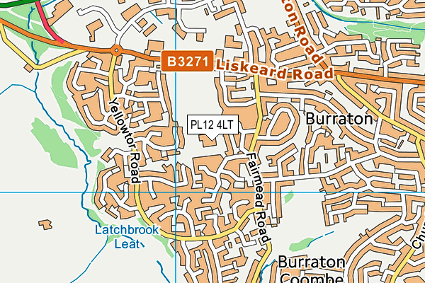 Burraton Community Primary School map (PL12 4LT) - OS VectorMap District (Ordnance Survey)