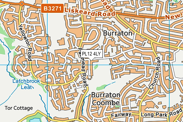 PL12 4LY map - OS VectorMap District (Ordnance Survey)