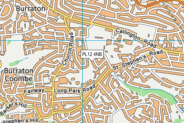 PL12 4NB map - OS VectorMap District (Ordnance Survey)