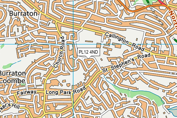 PL12 4ND map - OS VectorMap District (Ordnance Survey)