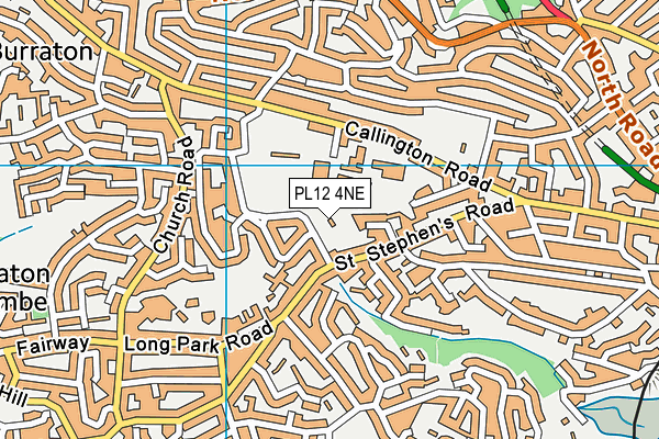 PL12 4NE map - OS VectorMap District (Ordnance Survey)