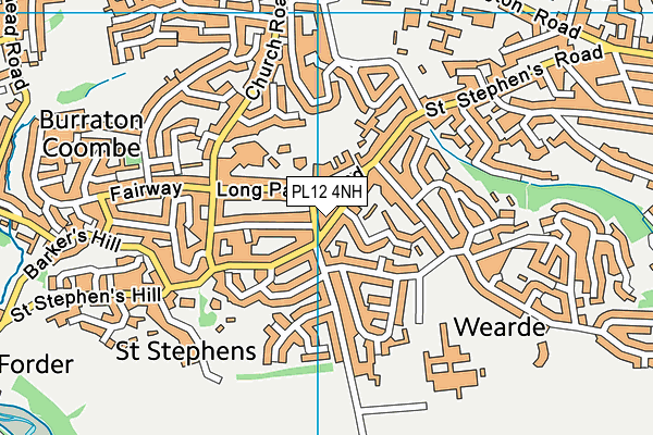PL12 4NH map - OS VectorMap District (Ordnance Survey)